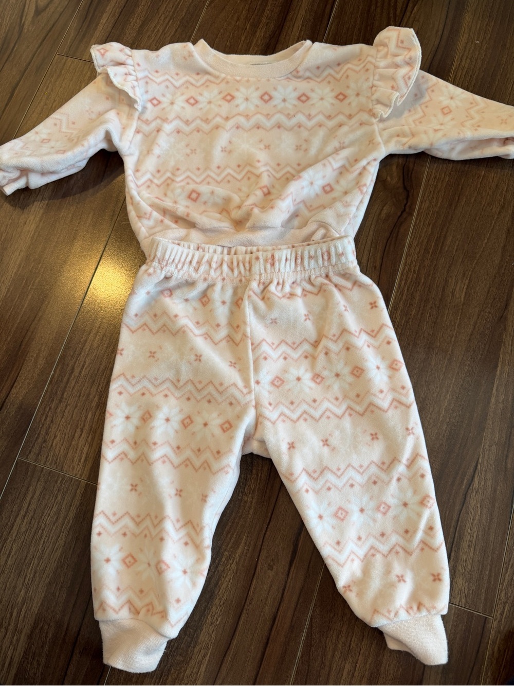 Kids Pink Patterned One-Piece Set 6-9 months